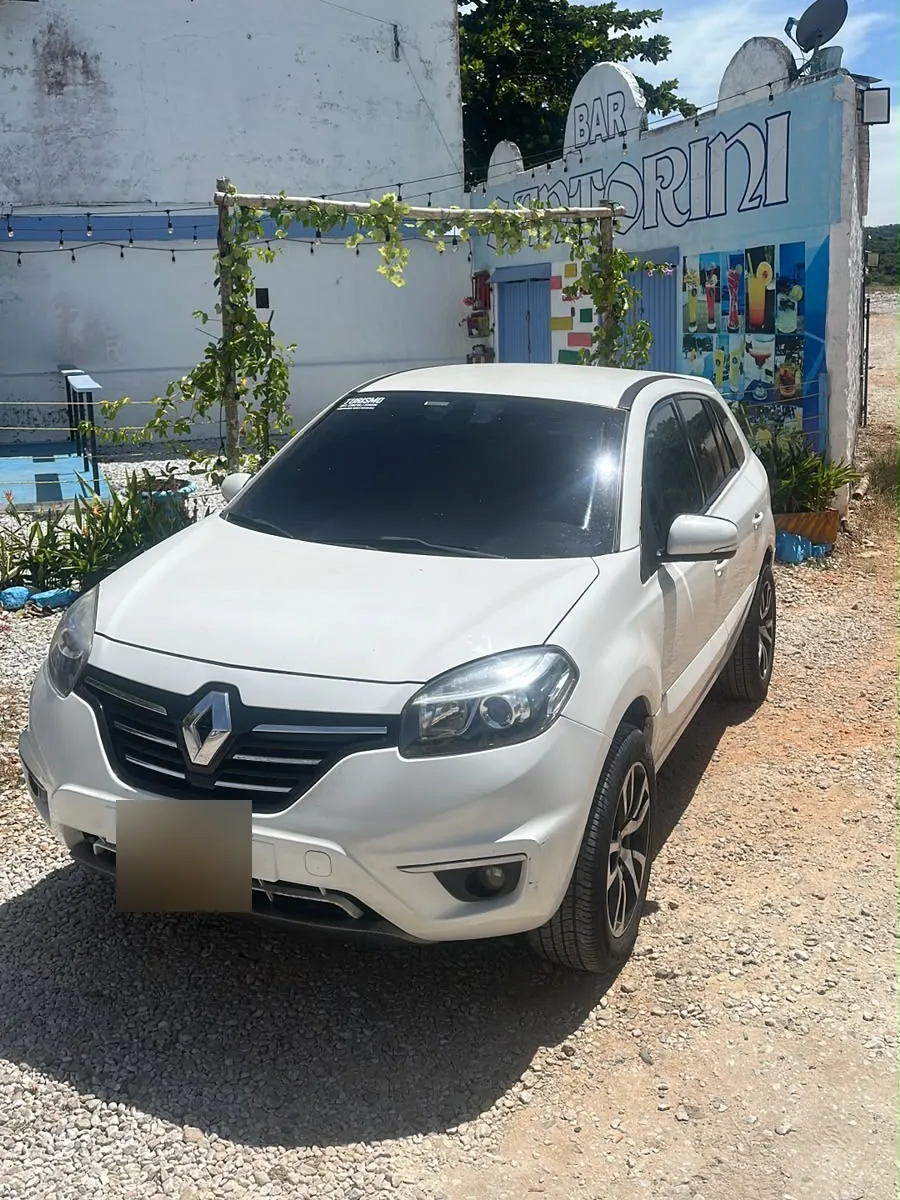 White Renault Koleos SUV at Bar Santorini