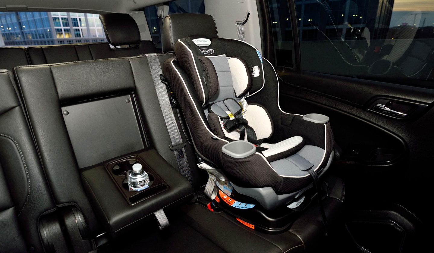 A child seat in a private vehicle