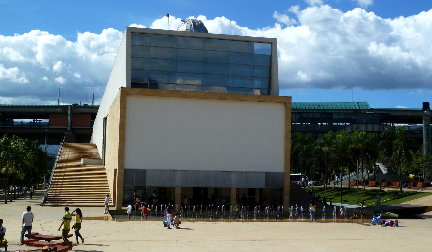 Parque de los Deseos and the planetarium in Medellín